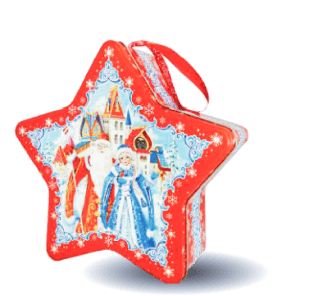 Новогодние подарки в жестяной упаковке